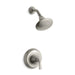 KOHLER TS10276-4E-BN Forté Sculpted Rite-Temp Shower Trim With 2.0 Gpm Showerhead in Vibrant Brushed Nickel