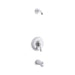 KOHLER TLS12007-4S-CP Fairfax Rite-Temp(R) Bath And Shower Trim Set With Lever Handle And Slip-Fit Spout, Less Showerhead in Polished Chrome