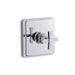 KOHLER TS13135-3B-CP Pinstripe Rite-Temp(R) Valve Trim With Cross Handle in Polished Chrome