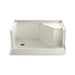 KOHLER K-9486 Memoirs 48" x 36" single threshold left-hand drain shower base with integral seat at right