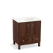 KOHLER K-99503-LG-1WE Jacquard 30" bathroom vanity cabinet with furniture legs, 2 doors and 1 drawer