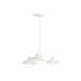 KOHLER 23662-CH03-WHL Modern Farm Three-Light Chandelier in White