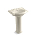 KOHLER 2286-8 Devonshire 24" pedestal bathroom sink with 8" widespread faucet holes