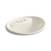 KOHLER K-2839-4 Tides Drop-in bathroom sink with 4" centerset faucet holes