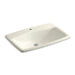 KOHLER K-2885-1-96 Drop-in bathroom sink with single faucet hole