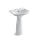 KOHLER 2362-8 Cimarron Pedestal bathroom sink with 8" widespread faucet holes