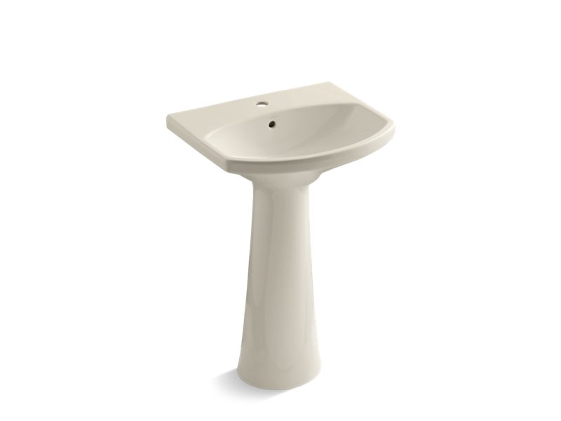 KOHLER 2362-1 Cimarron Pedestal bathroom sink with single faucet hole