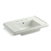 KOHLER K-2758-8-NY Tresham 30" pedestal bathroom sink basin with 8" widespread faucet holes