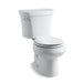 KOHLER 3948-U-0 Wellworth Two-Piece Elongated 1.28 Gpf Toilet With Insulated Tank And 14" Rough-In in White