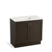 KOHLER K-99531-TK-1WC Poplin 36" bathroom vanity cabinet with toe kick and 2 doors