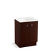 KOHLER K-99500-TK-1WG Jacquard 24" bathroom vanity cabinet with toe kick and 2 doors