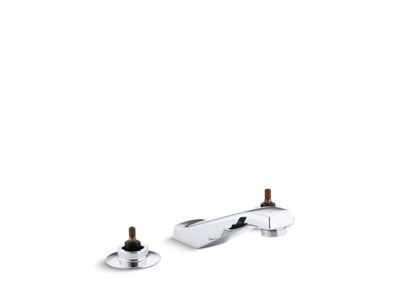 KOHLER 7443-K-CP Triton Widespread Commercial Bathroom Sink Faucet, Drain Not Included And Lift Rod, Requires Handles in Polished Chrome