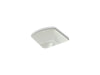 KOHLER K-5848 Napa 18-3/4" x 18-11/16" x 9-5/8" Undermount bar sink with no faucet holes