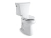 KOHLER K-6393 Highline Comfort Height Two-piece elongated dual-flush chair height toilet with 10" rough-in