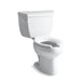 KOHLER 3505-0 Wellworth Classic Two-Piece Elongated 1.6 Gpf Toilet in White