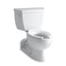 KOHLER 3554-T-0 Barrington Two-Piece Elongated 1.6 Gpf Toilet With Pressure Lite(R) Flushing Technology, Left-Hand Trip Lever And Toilet Tank Locks in White