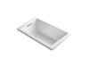 KOHLER K-1849-G-0 Underscore Rectangle 60" x 36" drop-in BubbleMassage(TM) Air Bath