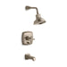 KOHLER T16233-3-BV Margaux Rite-Temp(R) Pressure-Balancing Bath And Shower Faucet Trim With Push-Button Diverter And Cross Handle, Valve Not Included in Vibrant Brushed Bronze
