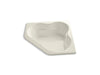 KOHLER K-1160-G-96 Tercet 60" x 60" drop-in BubbleMassage(TM) Air Bath with center drain