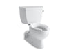 KOHLER 3652-RA-0 Barrington Two-Piece Elongated 1.0 Gpm Toilet With Pressure Lite(R) Flushing Technology And Right-Hand Trip Lever in White