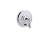 KOHLER K-T72768-9M Artifacts Rite-Temp pressure-balancing valve trim with push-button diverter and swing lever handle