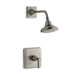 KOHLER TS13134-4B-BN Pinstripe Rite-Temp(R) Shower Valve Trim With Lever Handle And 2.5 Gpm Showerhead in Vibrant Brushed Nickel