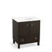 KOHLER K-99503-LG-1WC Jacquard 30" bathroom vanity cabinet with furniture legs, 2 doors and 1 drawer