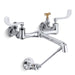 KOHLER 7309-5A-CP Double Wristblade Lever Handle Service Sink Faucet With Loose-Key Stops And Spout With Bottom Wall Brace in Polished Chrome