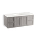 KOHLER K-99522-1WT Damask 48" wall-hung bathroom vanity cabinet with 2 doors and 4 drawers