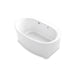 KOHLER K-5702-GW-0 Underscore Oval 60" x 36" freestanding BubbleMassage(TM) Air Bath with Bask heated surface