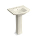 KOHLER K-24050-8 Kelston Pedestal bathroom sink with 8" centerset faucet holes