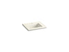 KOHLER K-2777-1-G83 Ceramic/Impressions 25" rectangular vanity-top bathroom sink with single faucet hole