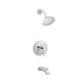 KOHLER TS97074-4-CP Pitch Rite-Temp Bath And Shower Trim With 2.0 Gpm Showerhead in Polished Chrome