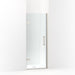 KOHLER 27582-10L-BNK Composed 29-5/8"–30-3/8" W X 71-1/2" H Frameless Pivot Shower Door With 3/8" Crystal Clear Glass And Back-To-Back Vertical Door Pulls in Anodized Brushed Nickel