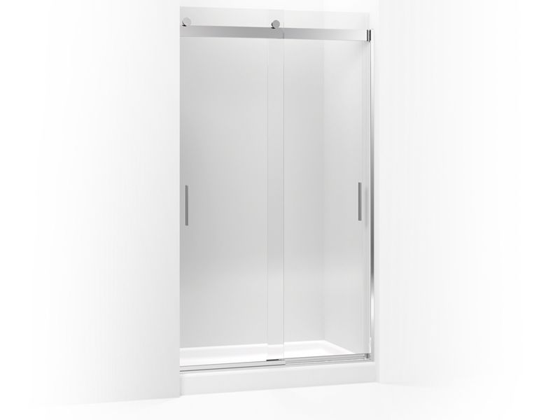 KOHLER K-706011-L Levity Sliding shower door, 82" H x 44-5/8 - 47-5/8" W, with 3/8" thick Crystal Clear glass