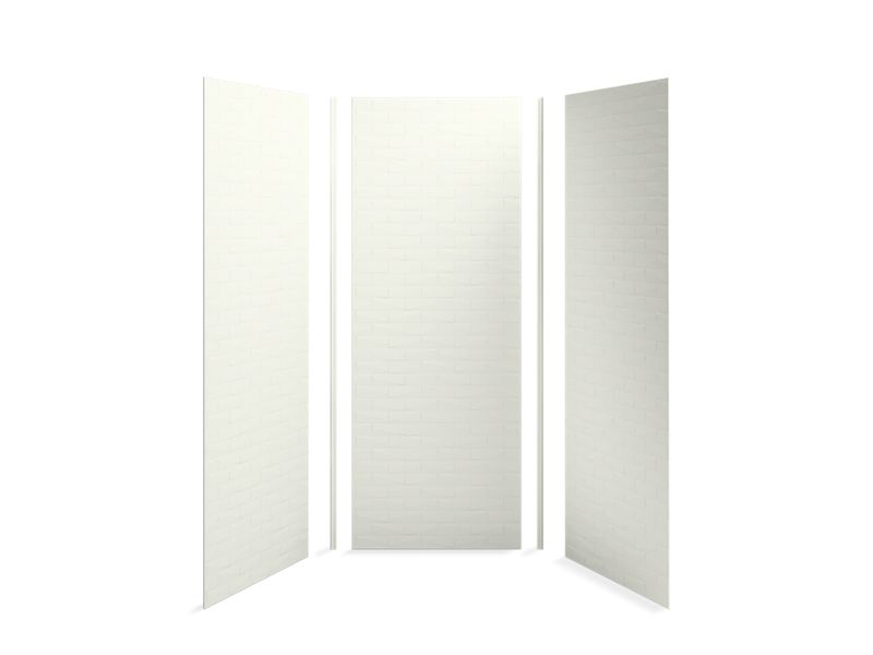KOHLER 97611-T01-NY Choreograph 36" X 36" X 96" Shower Wall Kit, Brick Texture in Dune