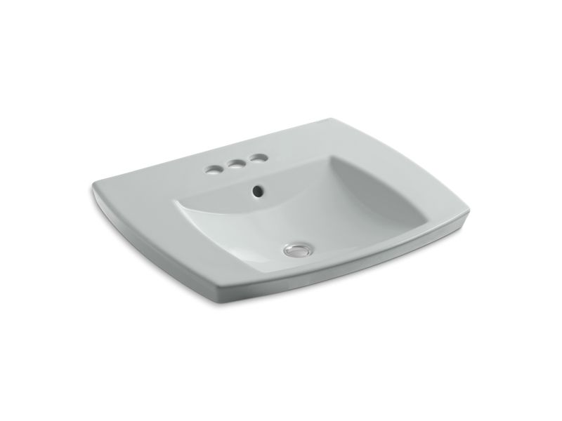KOHLER K-2381-4-95 Kelston Drop-in bathroom sink with 4" centerset faucet holes