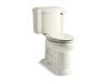 KOHLER 3837-RA-96 Devonshire Comfort Height Two-Piece Elongated 1.28 Gpf Chair Height Toilet With Right-Hand Trip Lever in Biscuit