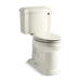 KOHLER 3837-RA-96 Devonshire Comfort Height Two-Piece Elongated 1.28 Gpf Chair Height Toilet With Right-Hand Trip Lever in Biscuit