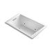 KOHLER K-1849-GCR-0 Underscore Rectangle 60" x 36" drop-in BubbleMassage(TM) Air Bath with chromatherapy