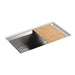 KOHLER 3158-NA Poise 33" X 18" X 9-3/4" Undermount Single-Bowl Kitchen Sink With Cutting Board And Rack