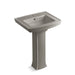 KOHLER 2359-1 Archer Pedestal bathroom sink with single faucet hole