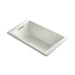 KOHLER K-1849-GW-NY Underscore Rectangle 60" x 36" drop-in BubbleMassage(TM) Air Bath with reversible drain and Bask(TM) heated surface