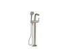 KOHLER T97334-4-BN Refinia Floor-Mount Bath Filler Trim With Handshower in Vibrant Brushed Nickel