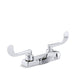 KOHLER 7404-5A-CP Triton Centerset Commercial Bathroom Sink Faucet With Wristblade Lever Handles, Drain Not Included in Polished Chrome