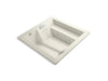 KOHLER 1111-VLN-96 Consonance 69" X 69" Drop-In Whirlpool With Bodymassage(Tm) Backjet in Biscuit
