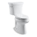 KOHLER K-3949-T Highline Comfort Height Two-piece elongated 1.28 gpf chair height toilet with tank cover locks and 14" rough-in