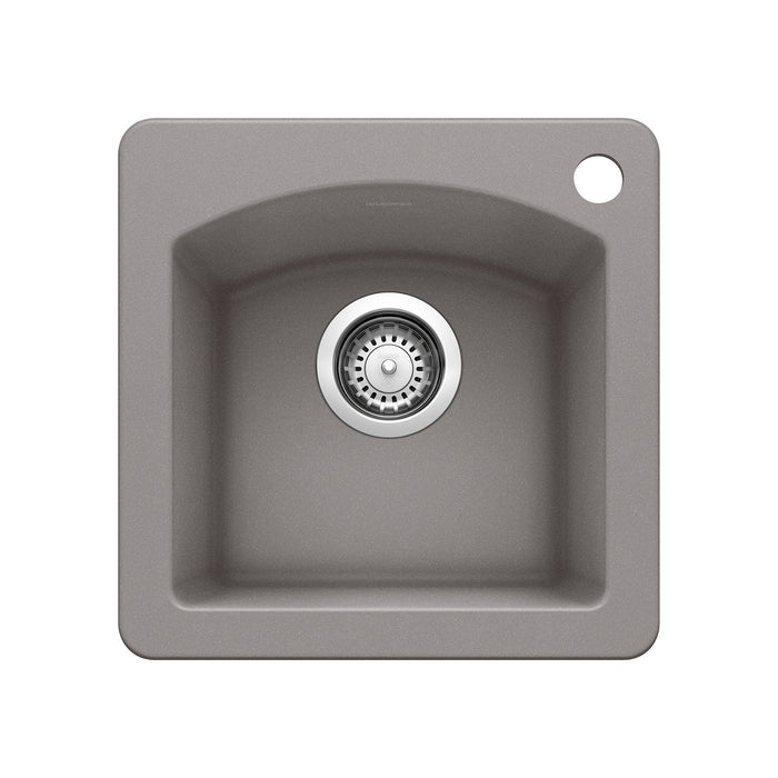 BLANCO 440203 Diamond Dual Mount Bar Sink - Metallic Gray