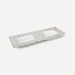 Quartz Stone Vanity Top, 60" x 1-1/8" x 23", Double Undercounter Sink, Three Hole, For Helden