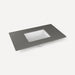 Quartz Stone Vanity Top, 37" x 3/4" x 22", Center Undercounter Sink, Three Hole, For Islamorada and Sinca